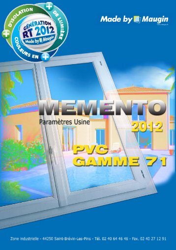 MÃ©mento pvc - Les fermetures Rhodaniennes