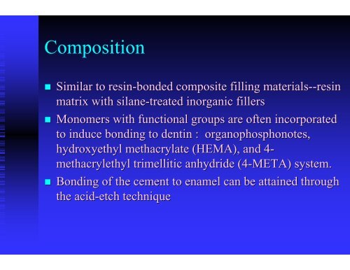 Resin Cements - MyCourses