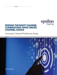 FINDING THE RIGHT CHANNEL COMBINATION: WHAT ... - Epsilon