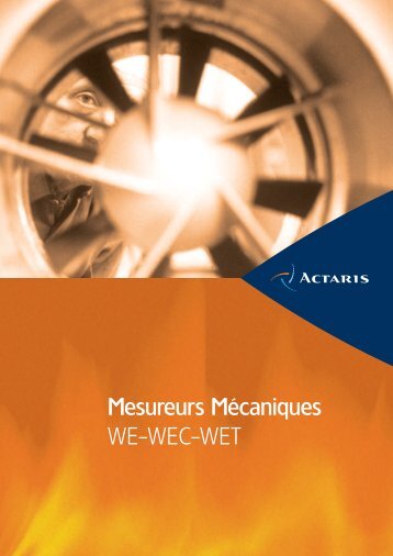 Mesureurs MÃ©caniques WE-WEC-WET - Itron