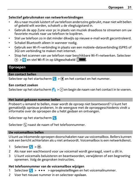 Handleiding Nokia Lumia 800 Black - Nederlands - Belsimpel.nl