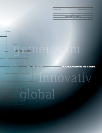 GeschÃ¤ftsbericht 2012 - bei der GILDEMEISTER Aktiengesellschaft