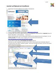 Joomla! auf Bplaced.net installieren - Teleunterricht