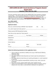 2008 ASMCUE Early-Career Travel Grant Application