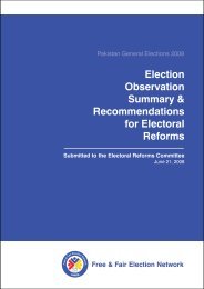 Election Observation Summary & Recommendations for ... - FAFEN