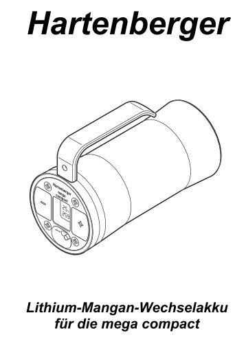 Lithium-Mangan-Wechselakku für die mega compact - Hartenberger