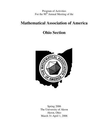 Program - MAA Sections - Mathematical Association of America