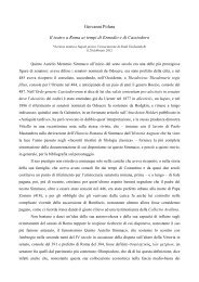 Giovanni Polara Il teatro a Roma ai tempi di Ennodio e di Cassiodoro