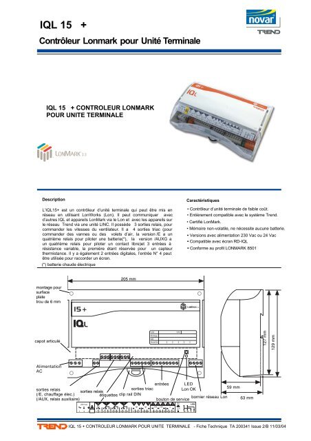 Notice technique (Français) - Trend