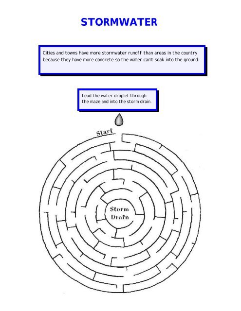 Stormwater Activity Book