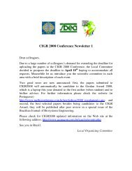 CIGR 2008 Conference Newsletter 1