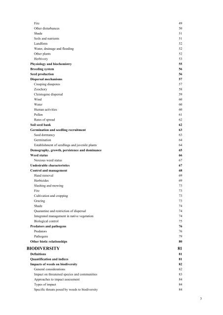 Literature review: Impact of Chilean needle grass ... - Weeds Australia