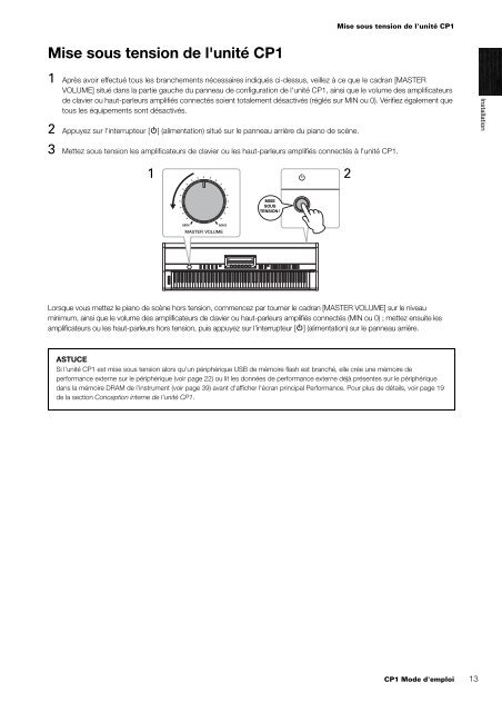 CP1 Owner's Manual - Univers-sons.com