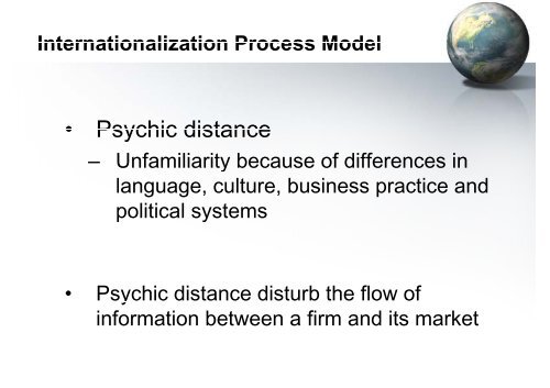 The World is Spiky â Th I t ti li ti The Internationalization Process