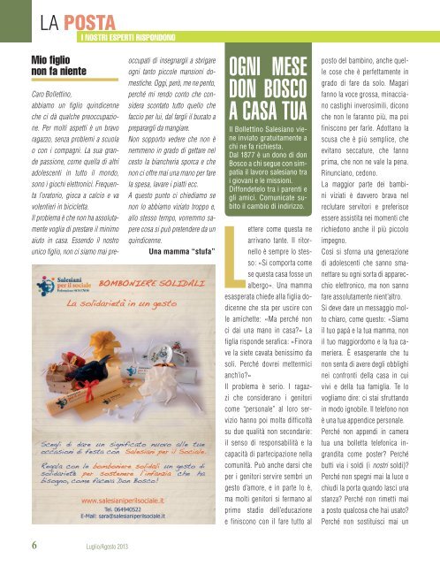 Scarica il BS in formato PDF - Bollettino Salesiano - Don Bosco nel ...