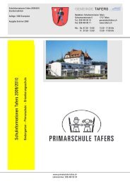 Schulinfo 2009-10 - primarschule tafers