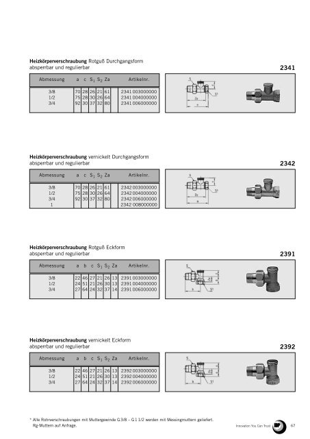 Bänninger Serie 2000/3000/4000/5000 / B Oyster und Zubehör