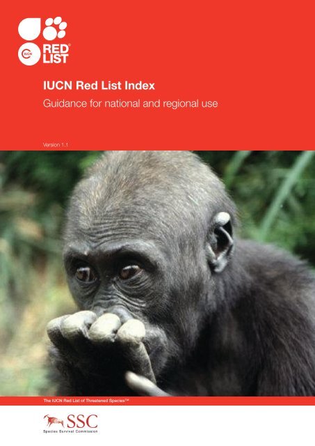 IUCN Red List Index - Guidance for National and Regional Use