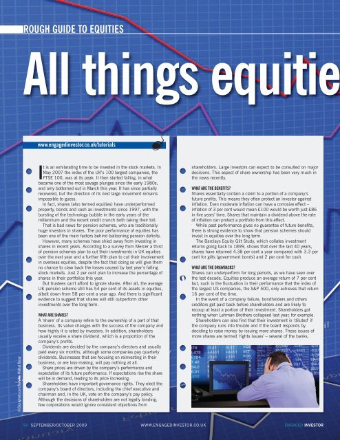 Rough guide to equities - Engaged Investor