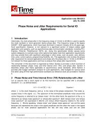 Phase Noise and Jitter Requirements for Serial IO ... - SiTime