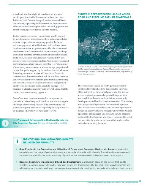 Integrating Biodiversity Conservation into Oil and Gas ... - EBI