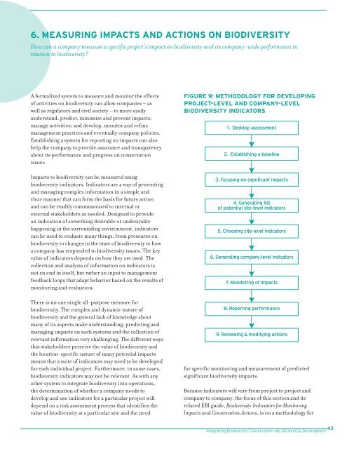 Integrating Biodiversity Conservation into Oil and Gas ... - EBI