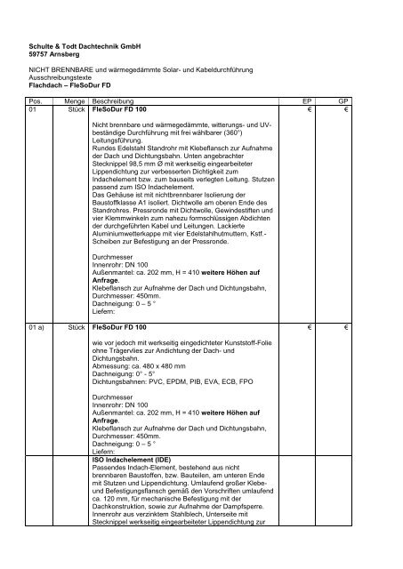 PDF Ã¶ffnen (19 KB) - DachdurchfÃ¼hrungen von Schulte & Todt