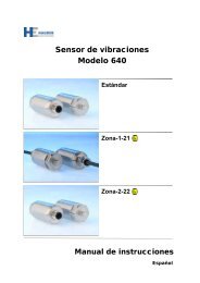 Sensor de vibraciones Modelo 640 AtenciÃ³n - Hauber-Elektronik ...