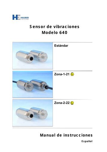 Sensor de vibraciones Modelo 640 AtenciÃ³n - Hauber-Elektronik ...