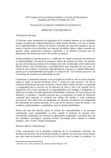 Derecho y Neurociencias - Instituto de Chile