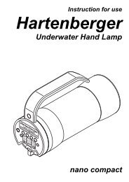 Instruction for use Hartenberger Underwater Hand Lamp
