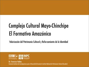 Complejo Cultural Mayo-Chinchipe El Formativo AmazÃ³nico