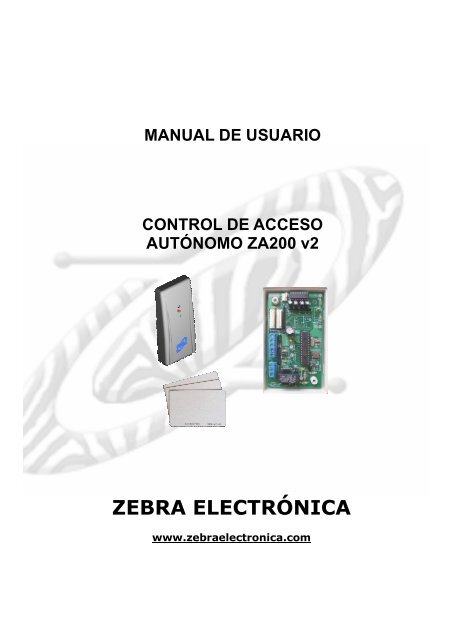 Manual ZA200_v2a Sep-08.pdf - Zebra Electronica