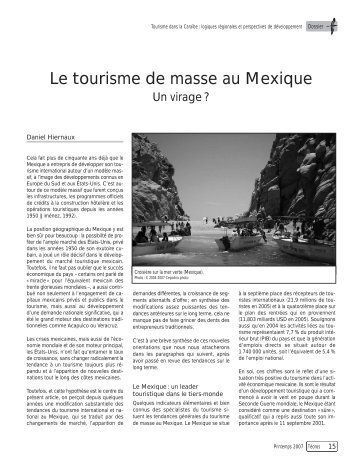 Le tourisme de masse au Mexique - DanielHiernaux.Net