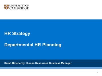 HR Strategy Departmental HR Planning