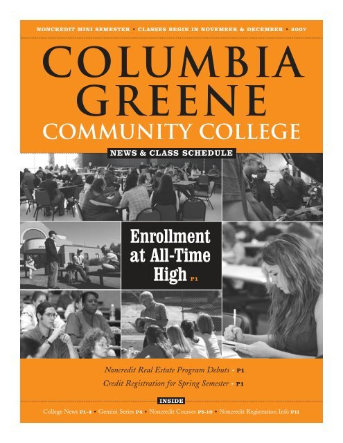 2007 Mini Newsletter - Columbia-Greene Community College