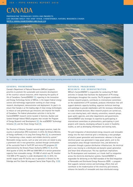 Annual Report 2010 - IEA Photovoltaic Power Systems Programme