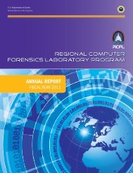 FY 2011 Annual Report - Regional Computer Forensics Laboratory