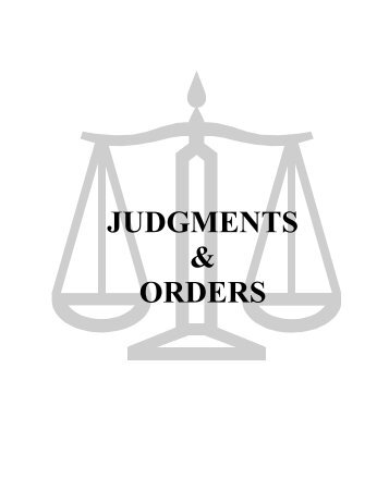 JUDGMENTS & ORDERS - Texas Municipal Courts Education Center