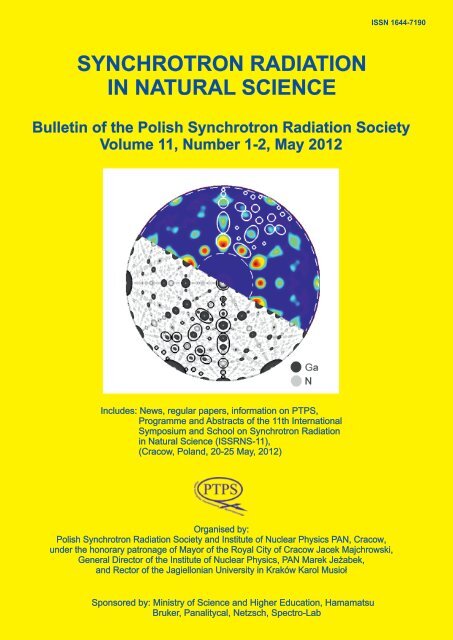 synchrotron radiation in natural science - Polskie Towarzystwo