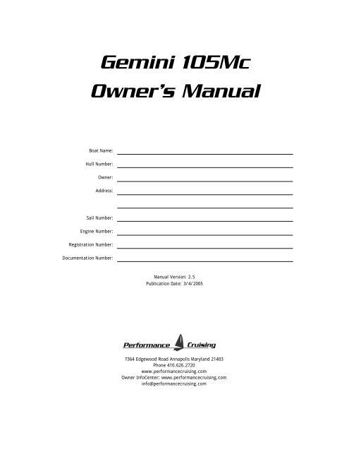 Gemini Owners Manual.pub - Gemini Gems