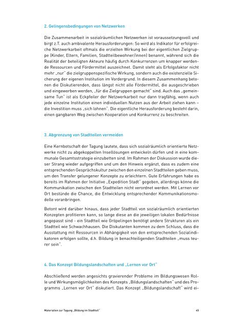 "Bildung im Stadtteil" (pdf, 2.1 MB) - Lernen vor Ort - Bremen