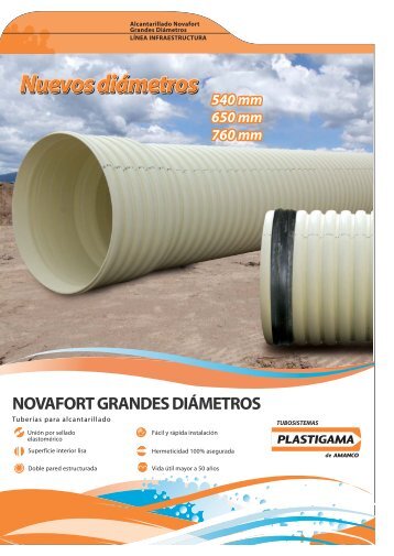 novafort grandes diÃ¡metros - Plastigama