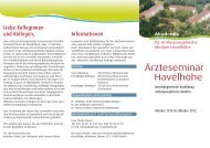 Ärzteseminar Havelhöhe - Gemeinschaftskrankenhaus Havelhöhe