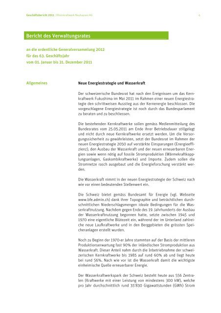 GeschÃ¤ftsbericht 2011 - EnAlpin AG