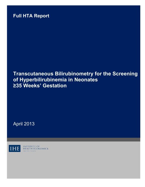 Transcutaneous Bilirubinometry April 2013 Pdf Institute Of