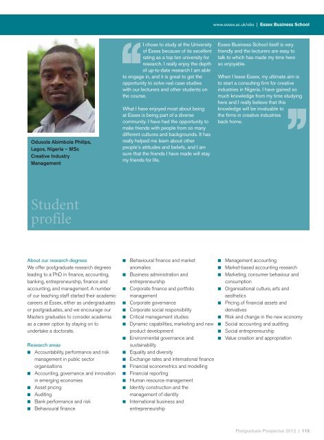 Postgraduate Prospectus