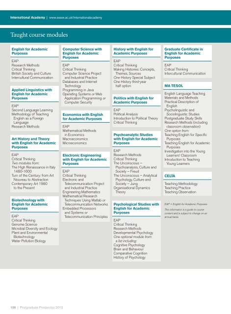 Postgraduate Prospectus