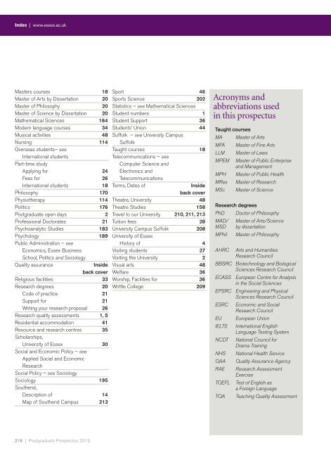 Postgraduate Prospectus