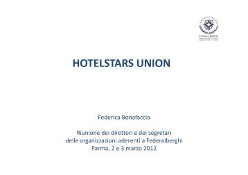 HOTELSTARS UNION - Federalberghi
